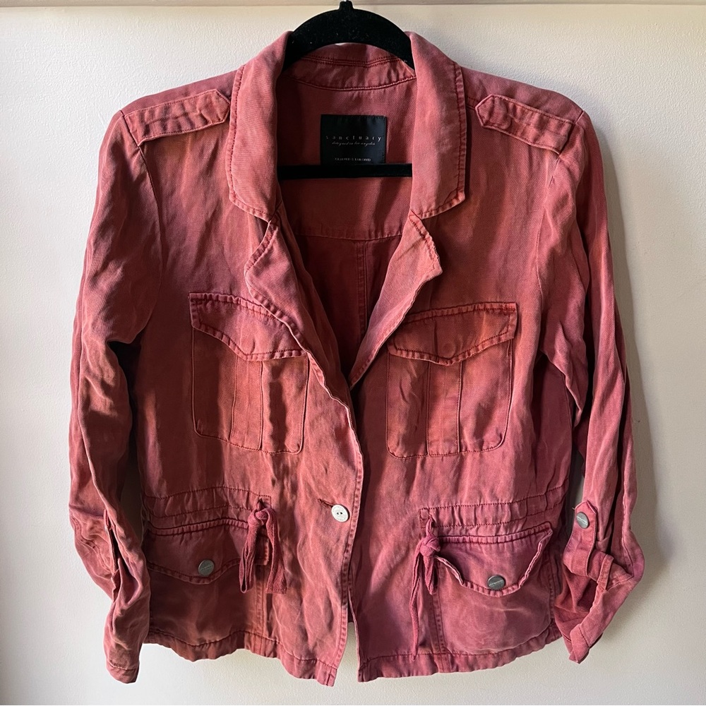 -Sanctuary Utility Button Down Lightweight Jacket… - image 1